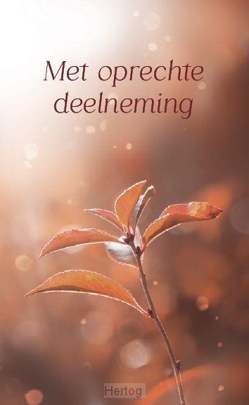Met oprechte deelneming - map rouw