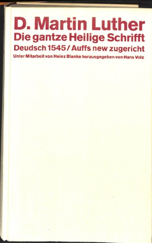 Die gantze Heilige Schrifft Deudsch - 2 delen