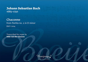 Chaconne - Notenschrift